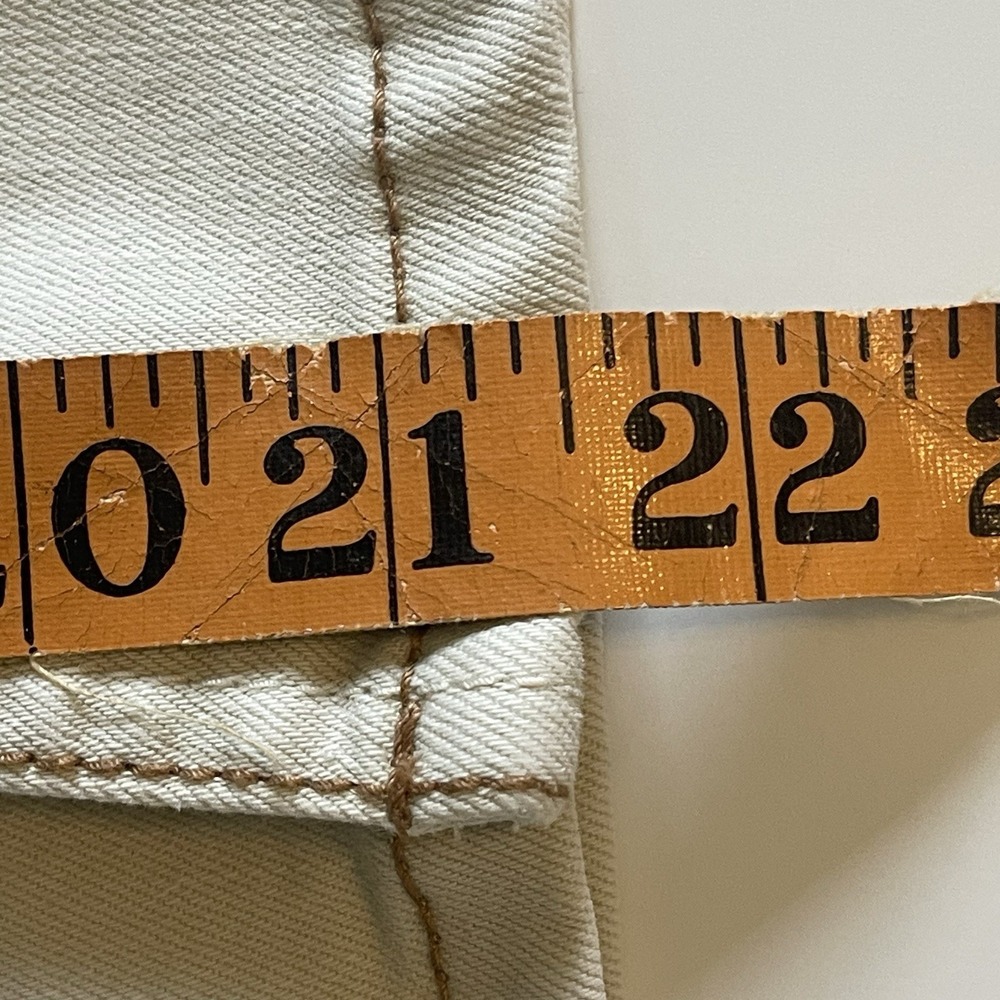 Y2K EST 1946 Denim Khaki/Tan Cotton Blend Women's Size 10 Straight Skirt - Picture 8 of 8